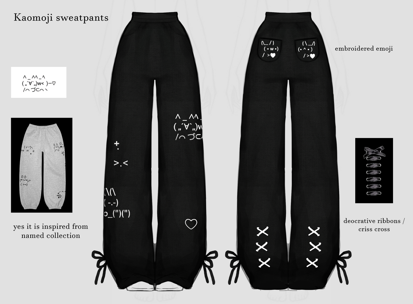 [INTEREST CHECK] Kaomoji Sweatpants