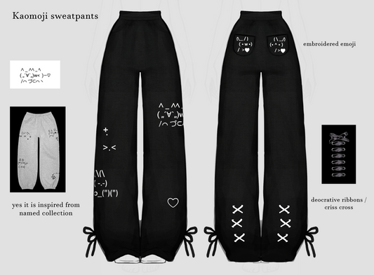 [INTEREST CHECK] Kaomoji Sweatpants