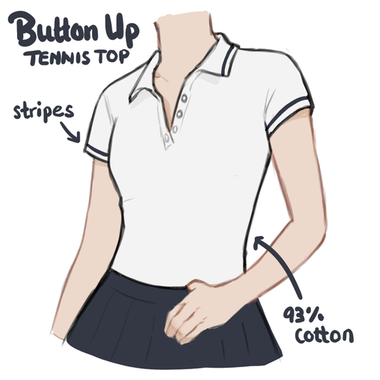 [INTEREST CHECK] Sailor Moon Inspired Tennis Top